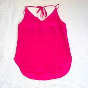 Amanda UPRICHARD hot pink silk tank size small